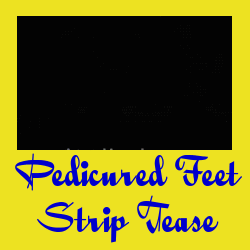 double domme pedicure feet barefoot strip tease