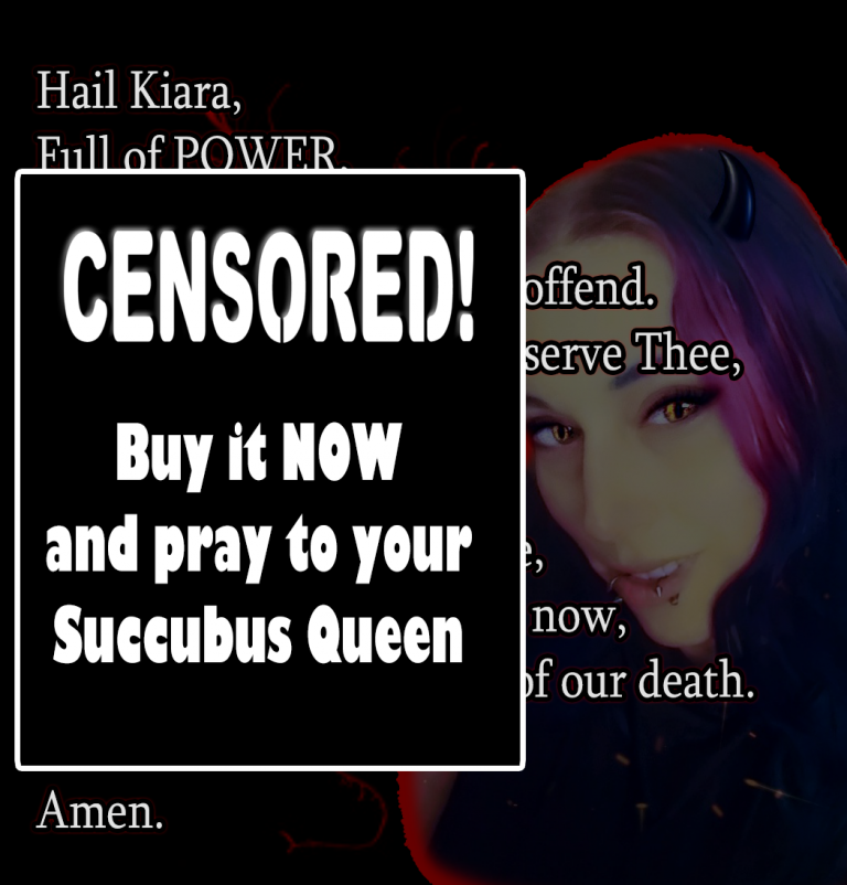 femdom witchcraft sorceress religious humiliation succubus prayer hail mary