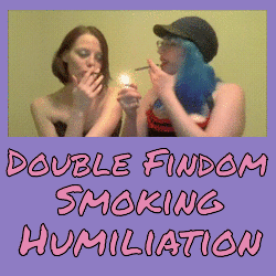 double domme smoking fetish clip